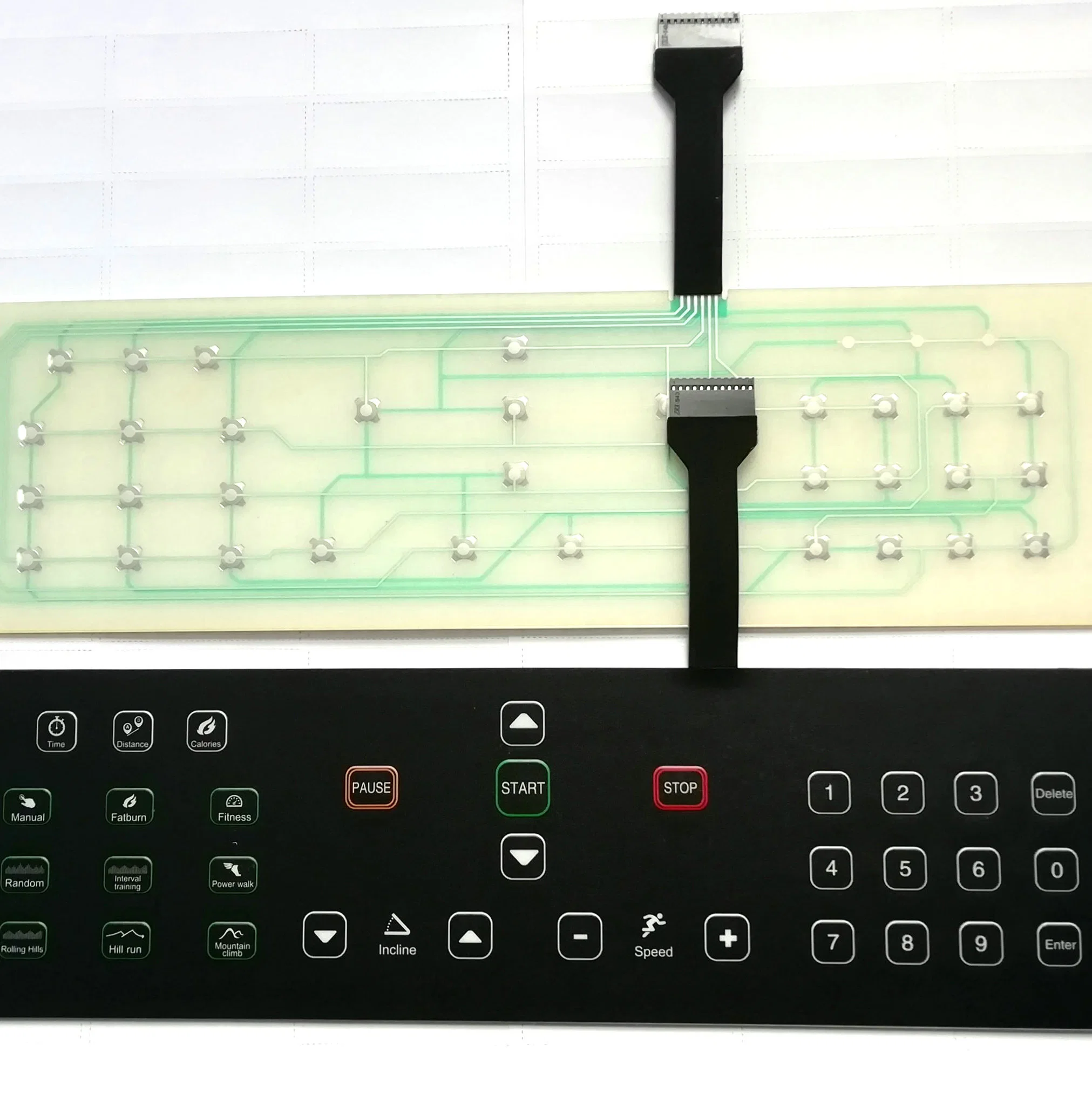 Carte de circuit imprimé souple de la membrane personnalisé avec dôme en métal de carte de circuit