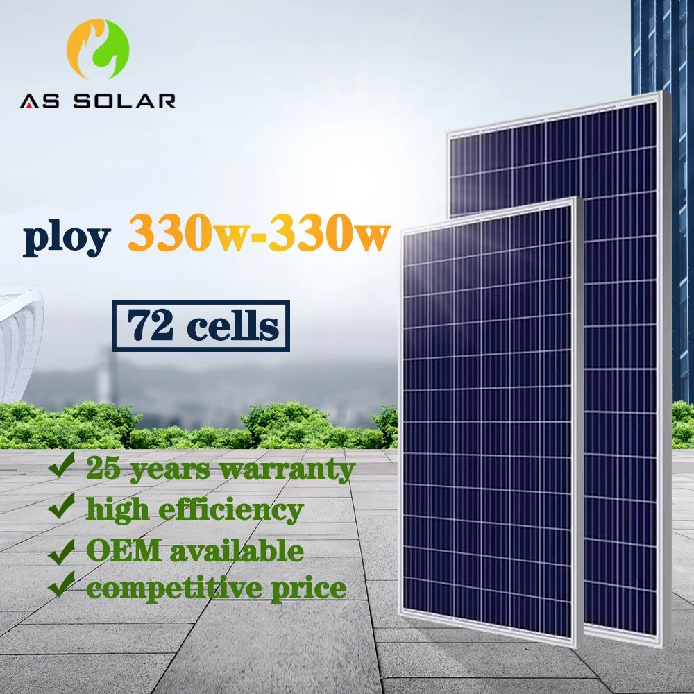 48V 305 Watt Poly Solar Panel for Power Supply Mobile Charger