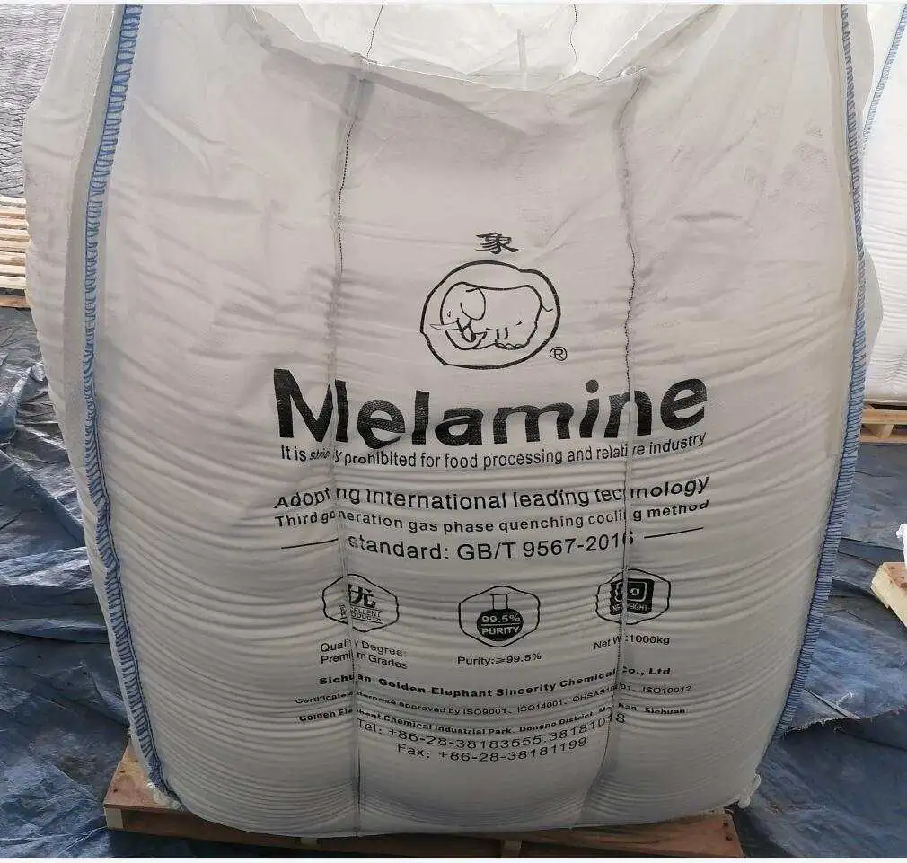 Melamine 99.8% Muf Glue C3h6n6 Melamine Powder CAS 108-78-1 Melamine for MDF Use