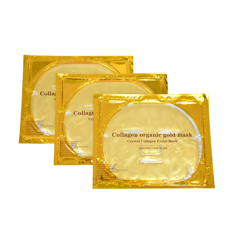 Atacado Private Label 24K Gold Bio-colágeno face Máscara colágeno Crystal Máscara facial