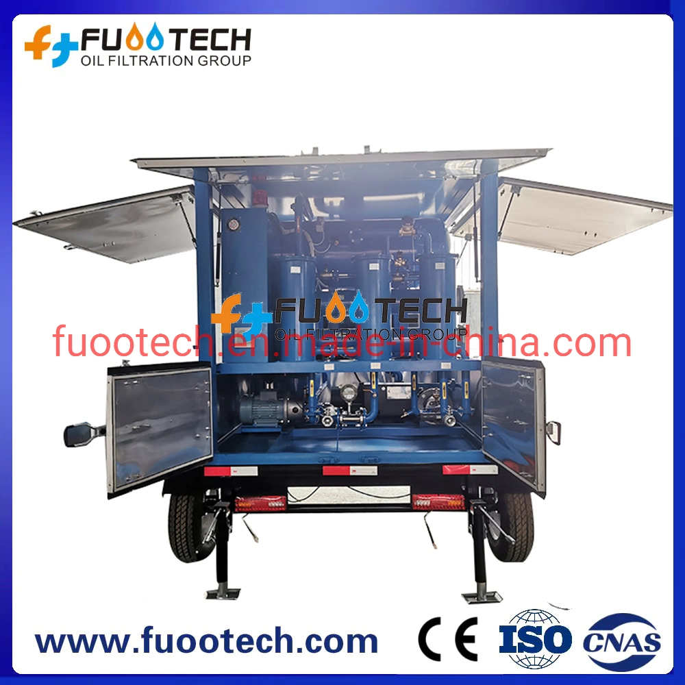 Double Stage Oil Transformer Oil Purifier Recovery Waste Oil Filtration Machine with CE/ISO