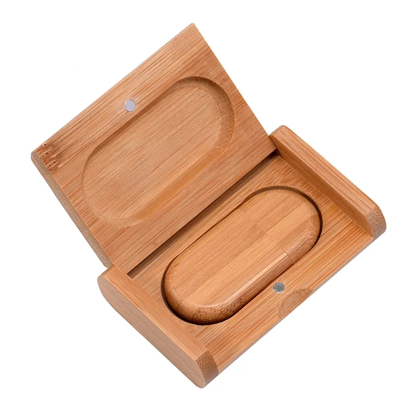 Le bambou noyer lecteur Flash USB en bois d'érable avec logo personnalisé