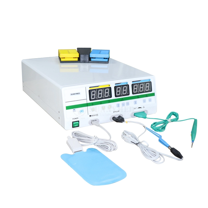 Sy-I081VI Medical Portable Surgical High Frequency Electrosurgical Generator Cautery Unit with Bipolar Coagulation