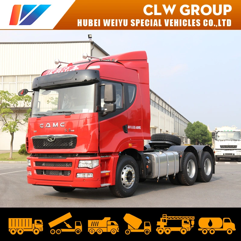 Heavy Duty 50t Air Suspension 6-Wheel Camc 4X2 6X4 Prime Mover Truck Trailer Tractor Head 430HP Euro 6 Emmission for Singapore