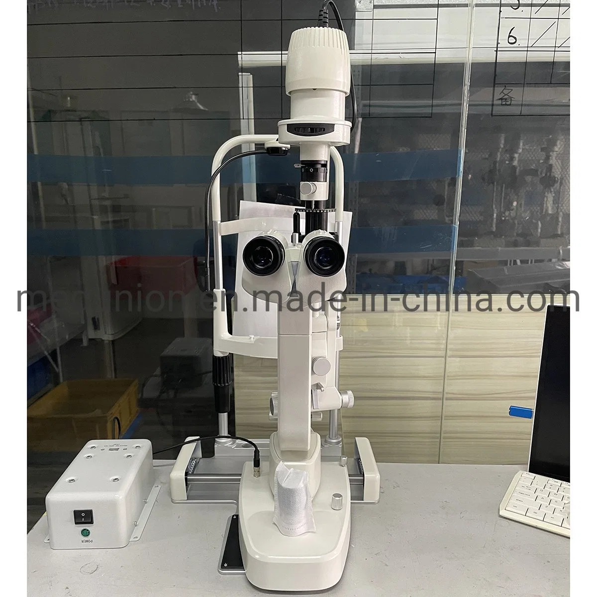 Cheapest Ophthalmic Equipment 5 Step Magnification Slit Lamp Microscope for Clinic Hospital Msllb1458