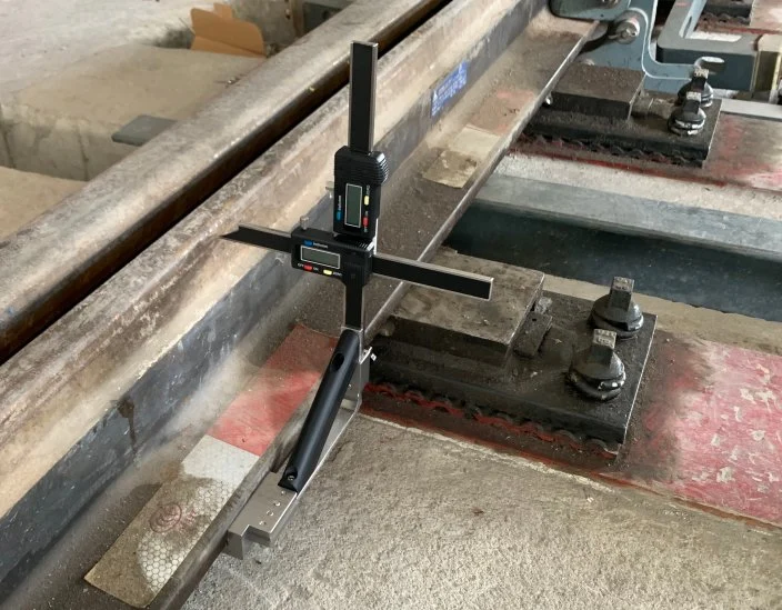 Railway Switch Rail Gauge for Switch Rail Lateral Wear Measurement