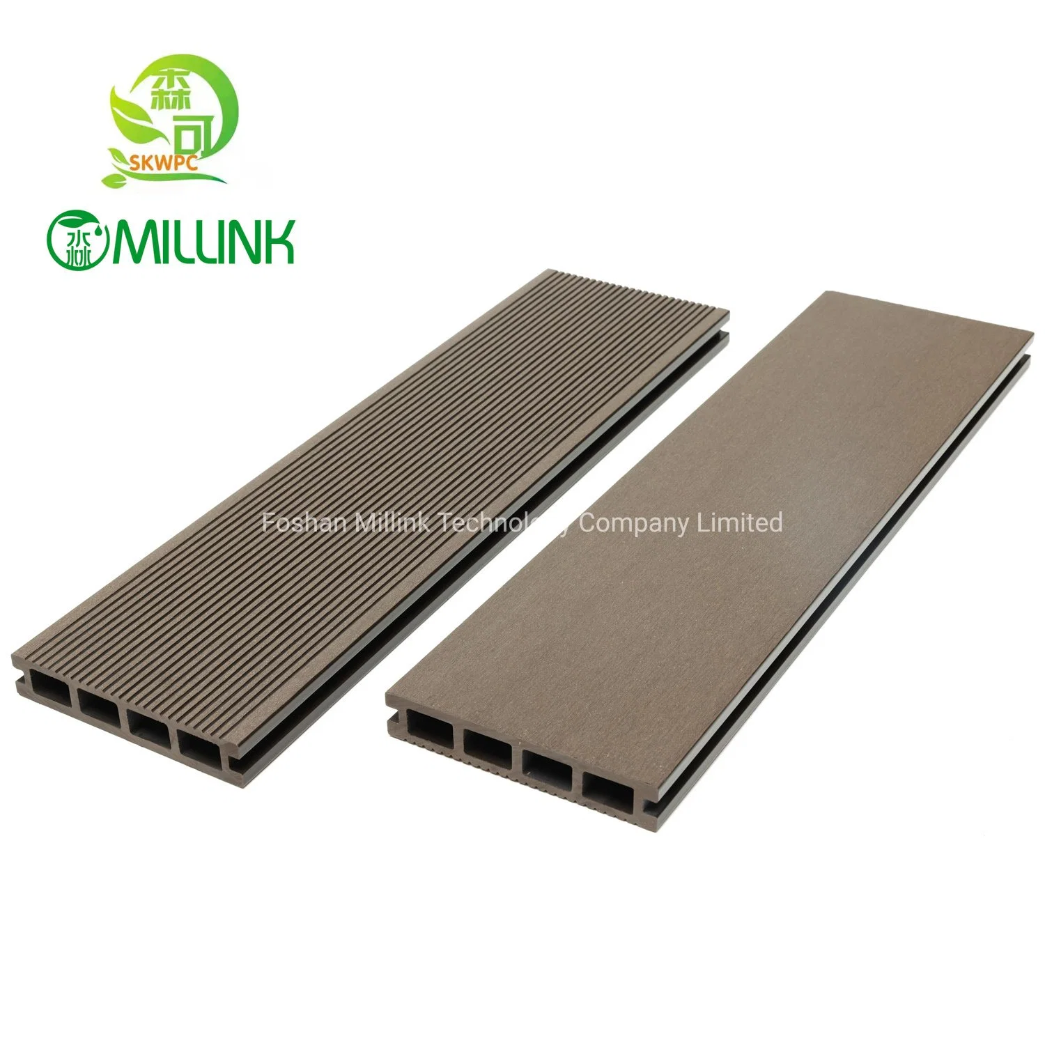 Haut de la qualité du grain du bois Traitement étanche WPC Decking composites en plastique laminés en bois pour jardin en plein air