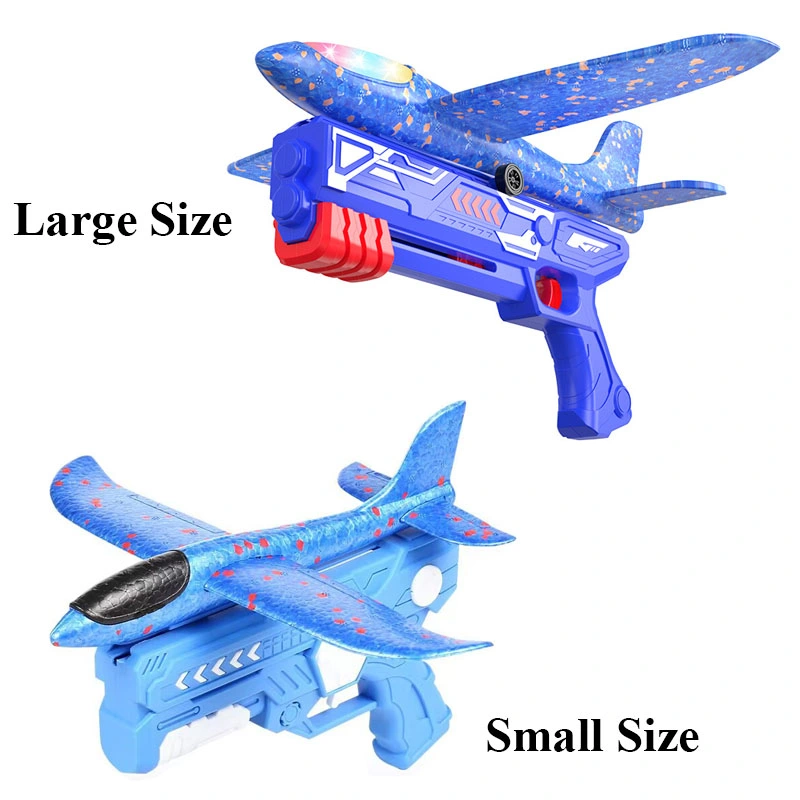 Small Foam Airplane Launcher One-Click Catapult Plane Gun Toy for Kids Game