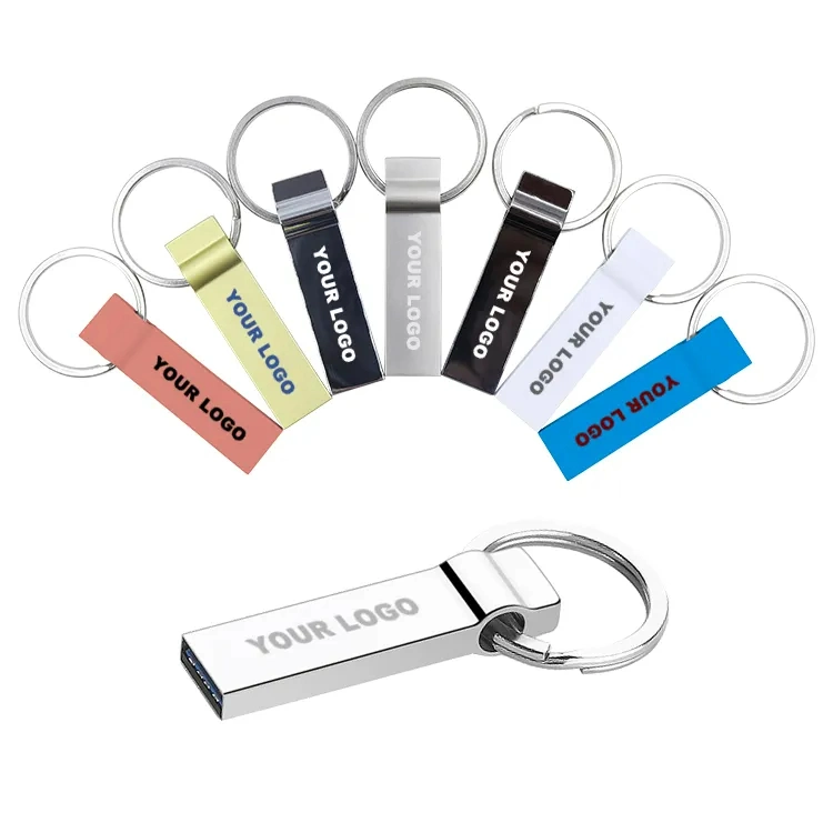 Mirror Silver Metal Mini Metal Pen Drive 16GB 32GB 128GB Memoria USB Custom Logo Memory Sticks Cle Bluetooth USB Flash Drive