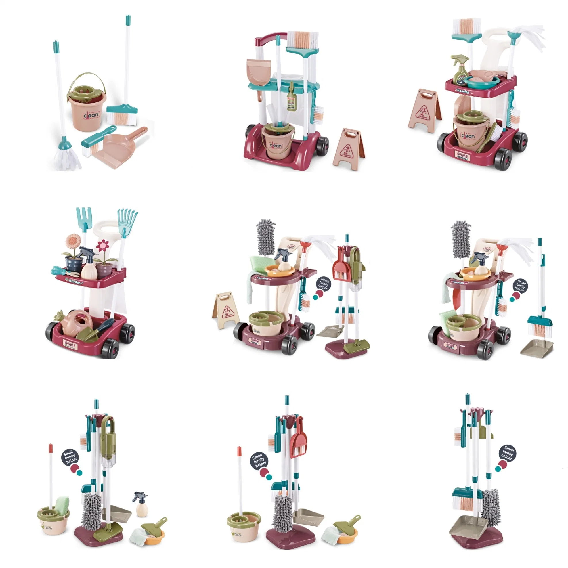 Tool Set with Engineering Cap 37PCS Pretend Play Kitchen Doll Toy Plastic Children Kids Toy DIY Self-Assembling Factory Direct Sales Wholesale/Supplier Intellectual E