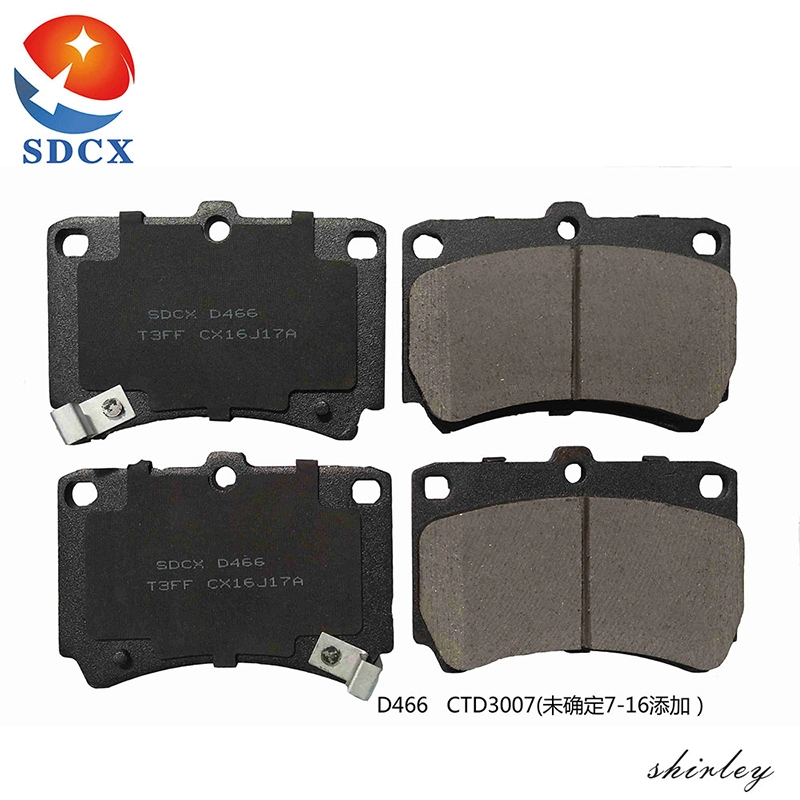 Sdcx D466 atacadista de fábrica pastilhas de travão automático de melhor qualidade pastilhas de travão em cerâmica para carros