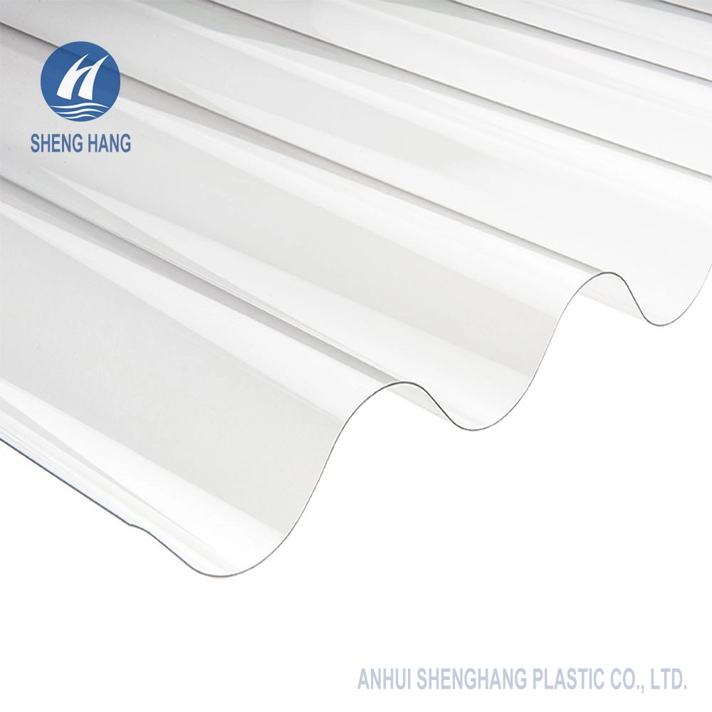 Colored Polycarbonate PC Corrugated Wall Sheet with UV Protection