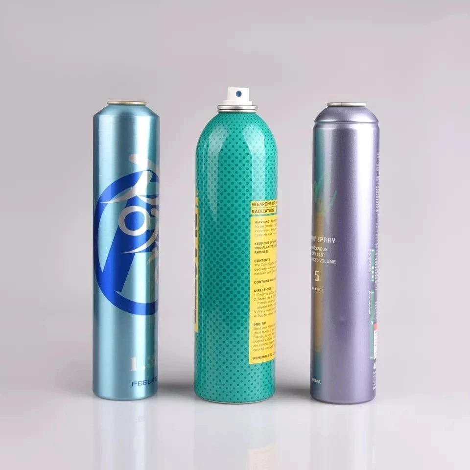 Atmosphere Aerosol Empty Aluminum Metal Oxygen Can Printed Air Pressure Spray Cans