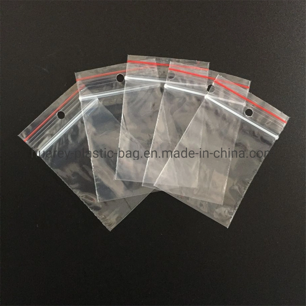 Low Density Plastic Clear Reclosable Grip Seal Bag with Write-on-Panels