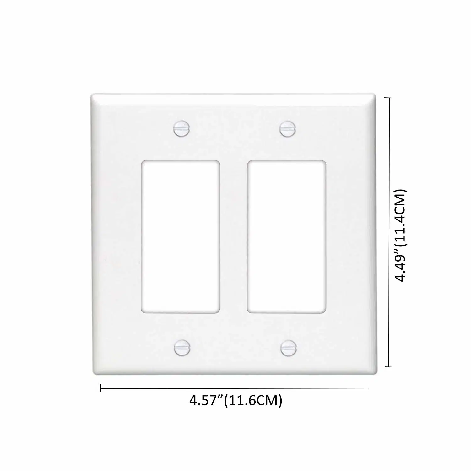 High quality/High cost performance American 2 Gang Screw Plastic Wall Plate Decorator for Gfcis/USB Charge Devices and Switches, UL Approved