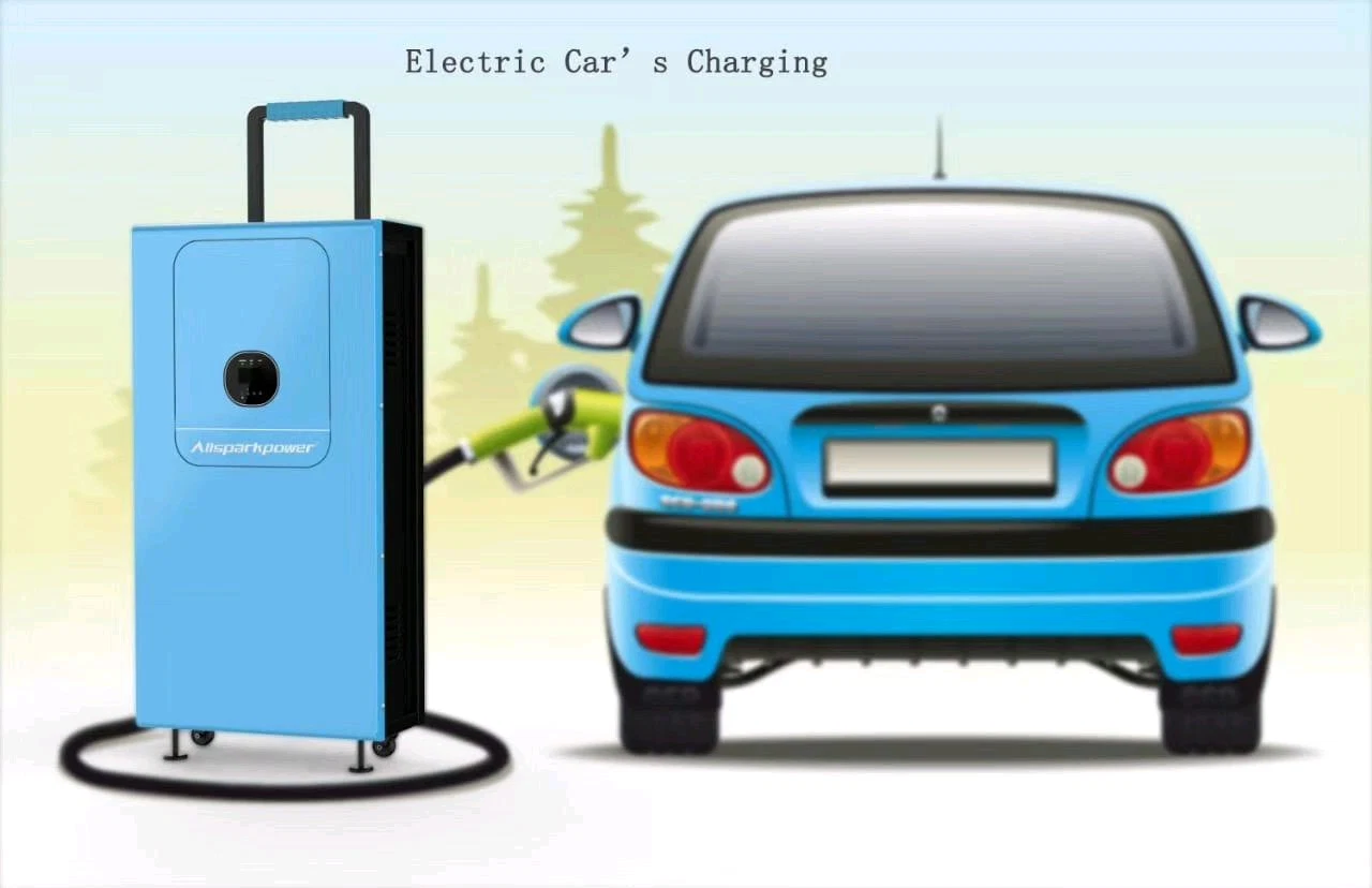 Многофункциональные 9.6kwh LiFePO4 Домашняя энергия системы хранения данных и мобильных EV автомобильное зарядное устройство с функцией UPS, монитор APP