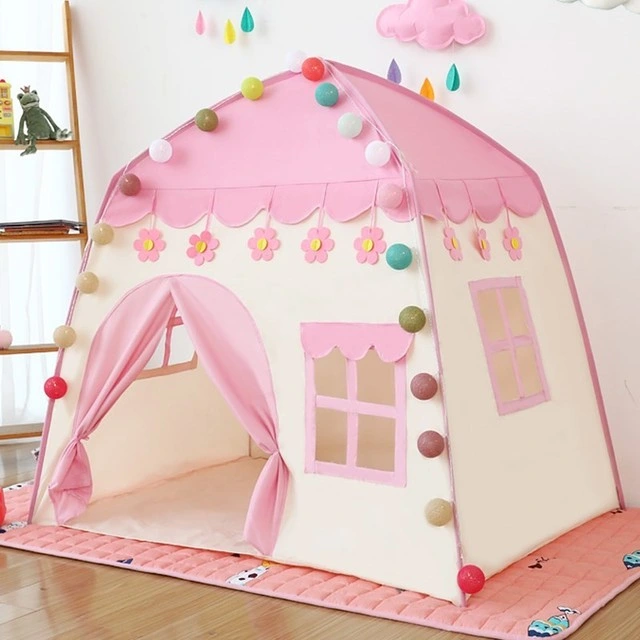 Kids Fordable Playhouse Double Door Design Multi-Color Indoor Child Toy Tent Outdoor Playground Christmas Gifts Toy Tent