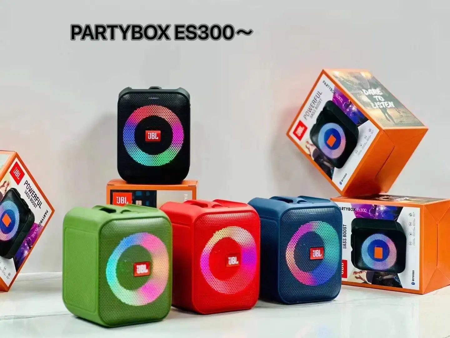 Fashion Es300 Portable Bluetooth Wireless Square Mini Speaker with FM Radio Music