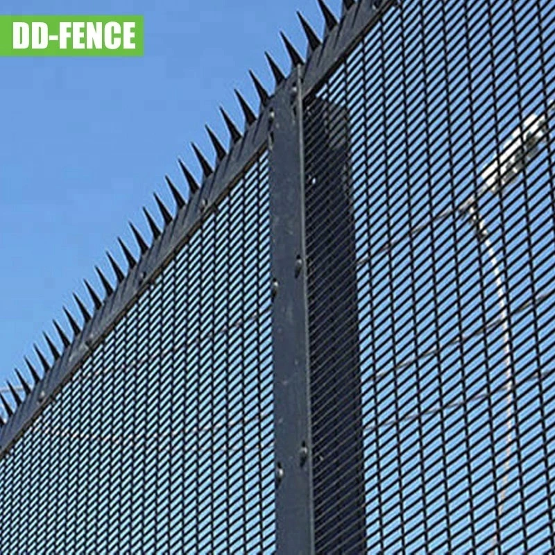 Galvanized 358 Safety Perimeter Clear View Welded Wire Mesh Metal Anti Climb Boundary Security Panel Fence for Border Airport Prison