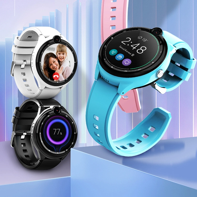 Nouvelle montre GPS intelligente pour enfants étanche IP67 avec positionnement précis, appels vidéo et 4G LTE, modèle D48U.