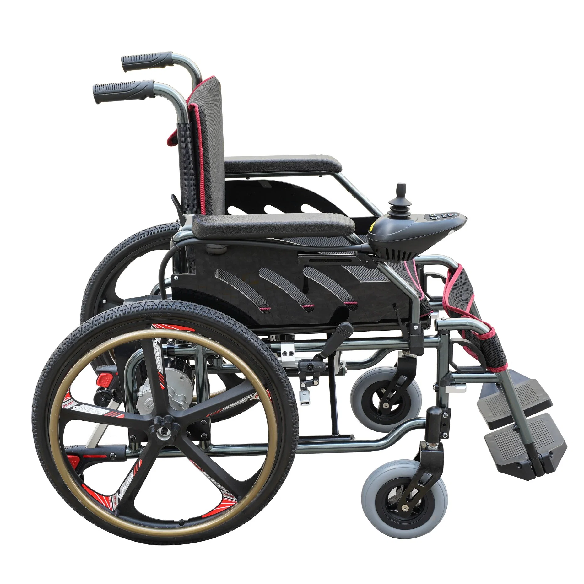 New Style 22 Inch Wheel Manual Aluminum Folding Wheelchair for Adult