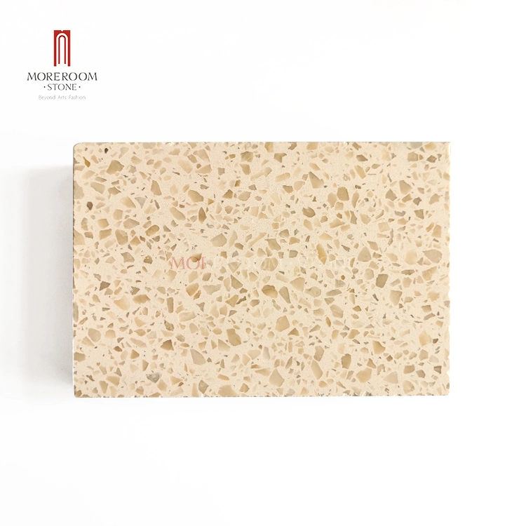 Beige Glass Mosaic Beige Terrazzo Stone