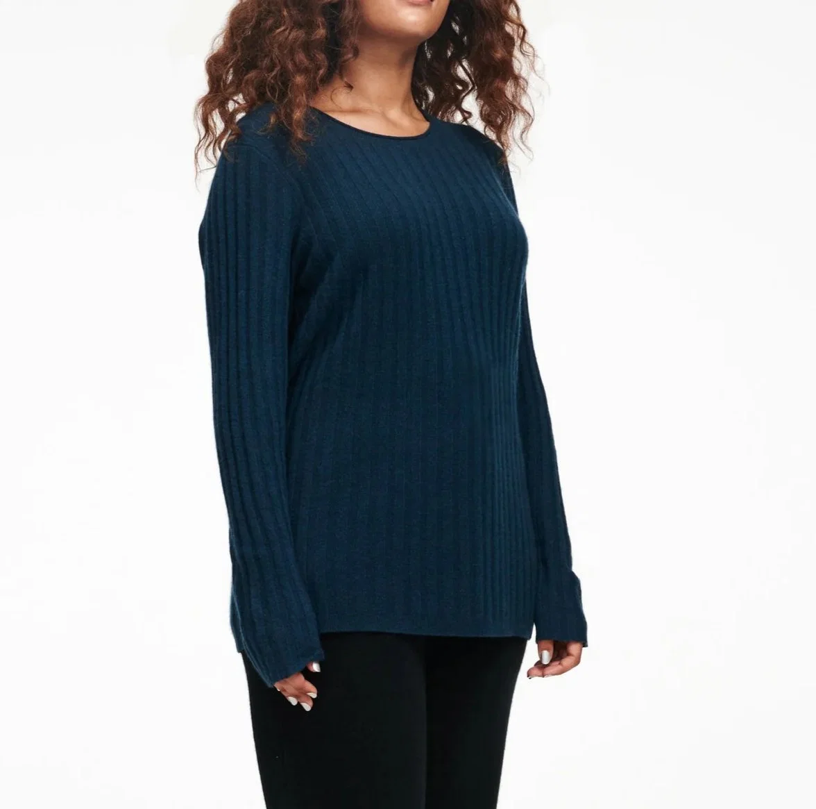 Organic Cashmere Knitted Ladies Fashion Pullover Sweater Apparel