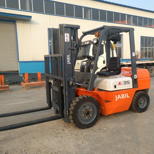 3.5ton Gasoline LPG Propane Forklift with Triplex Container Mast and Nissan Engine