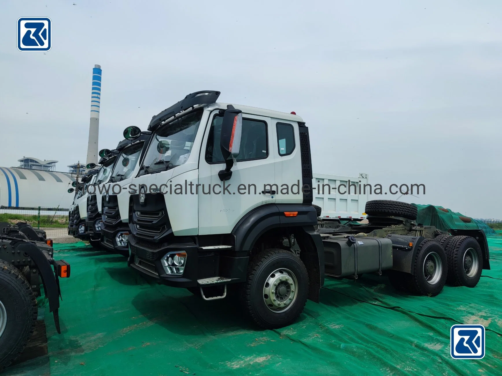 New HOWO N E7 Hohan Rhd LHD 4X2 6X4 371HP 420HP 10 Wheeler Semi Trailer Dump Caro Heavy Tractor Head Truck