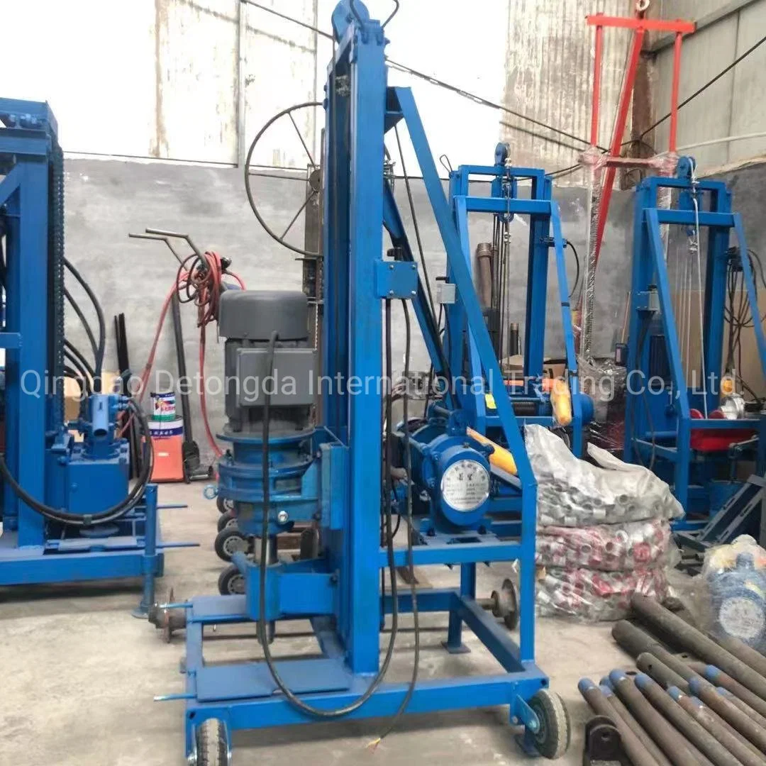 Hydraulic Diesel Crawler Rock Borehole Water Well Drilling Rig with Drill Pipe for South Africa