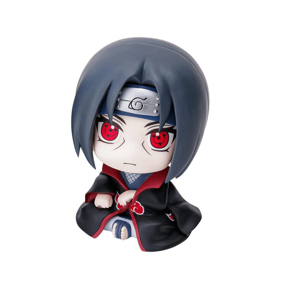 Lindo Q Figurals juguetes de Naruto Uzumaki Sasuke Uchiha Itachi Kakashi figurita de acción modelo