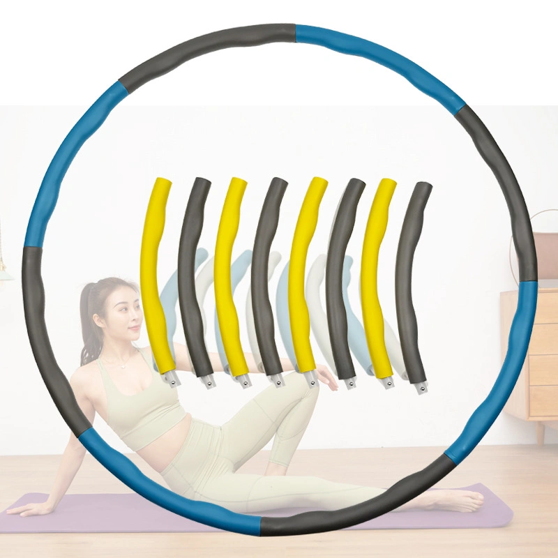 Fitness ponderada Hula Hoop Adulto destacável para principiantes e portátil