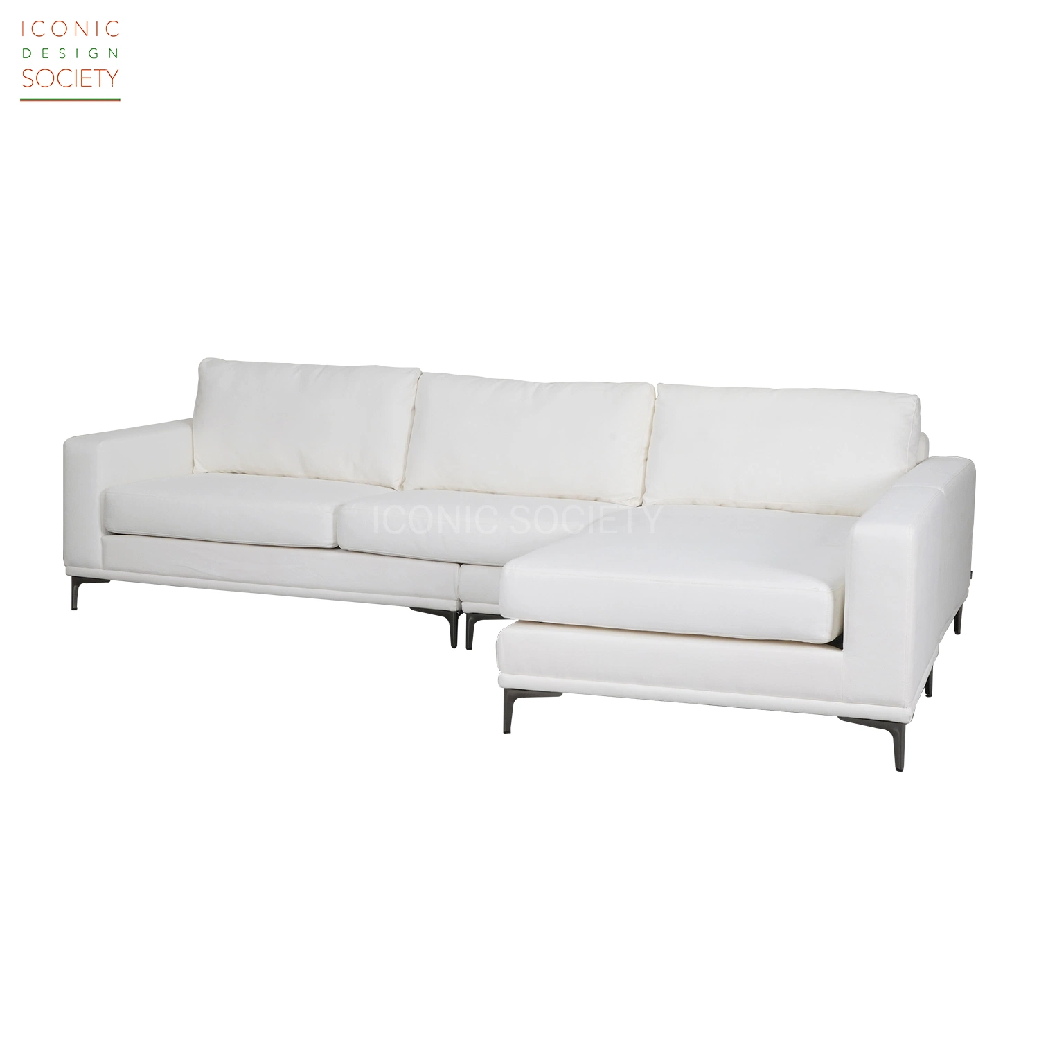 Modern Hot Selling Living Room Furniture Hotel Home Luxury Leisure Sofa Metal Iron Velvet Fabric Sectional Sofa Set