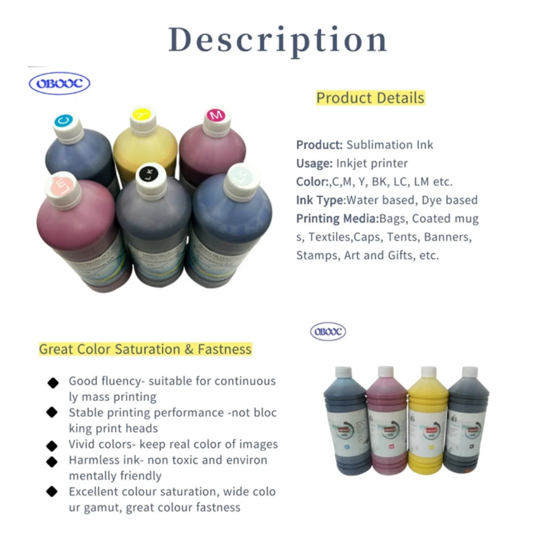 Sublimation Ink for Epson L805 L800 Heat Transfer Ink