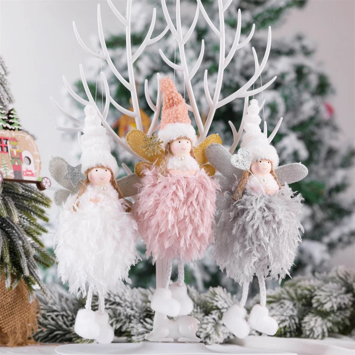 Angel Doll Christmas Tree Pendant Ornaments Xmas Gifts Hanging Decorations Party Supplies