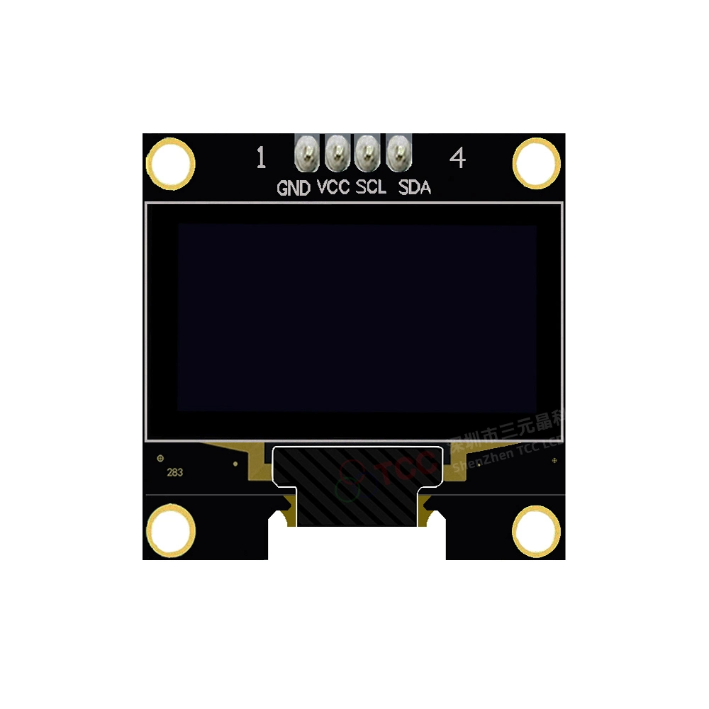 Ecrã LCD monocromático de 0.96 polegadas 128X64 IIC Interface Amarelo - Azul OLED Visor