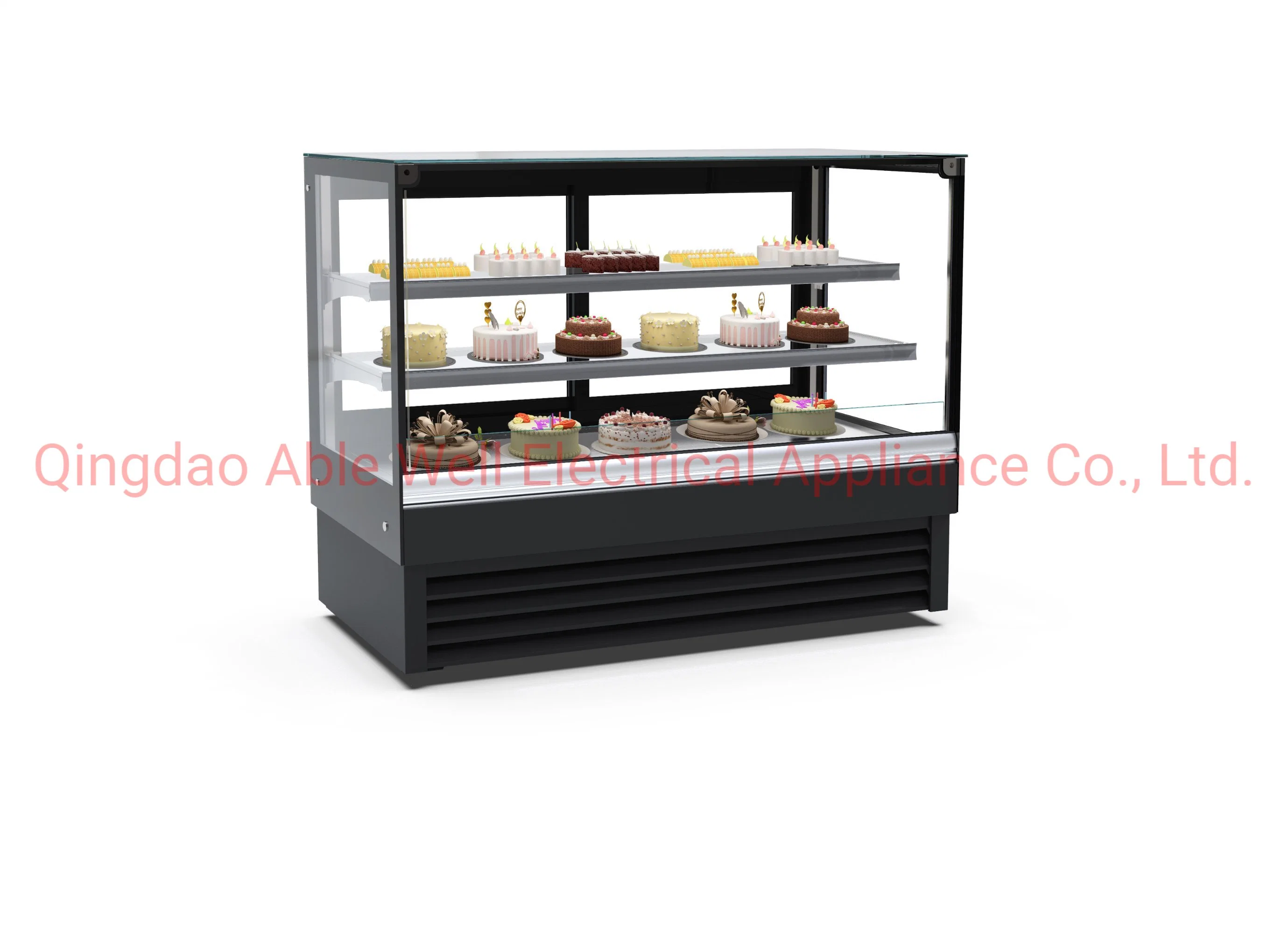 Customized Good Compressor Cake Showcase Desserts Display Freezer Bakery Display Cabinet