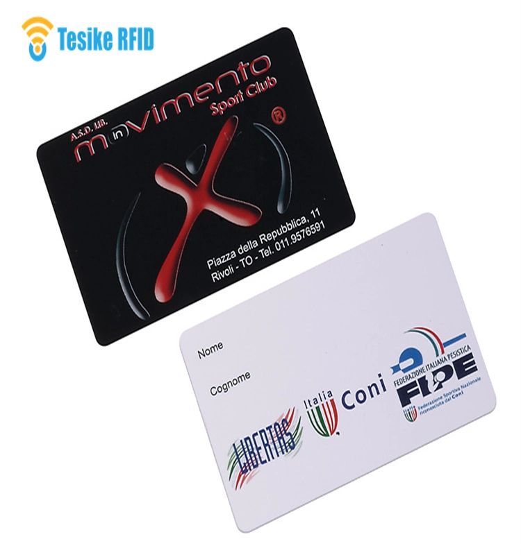 Carte à puce personnalisée RFID 13,56 MHz MF D21 MF plus S. Avec impression quatre couleurs