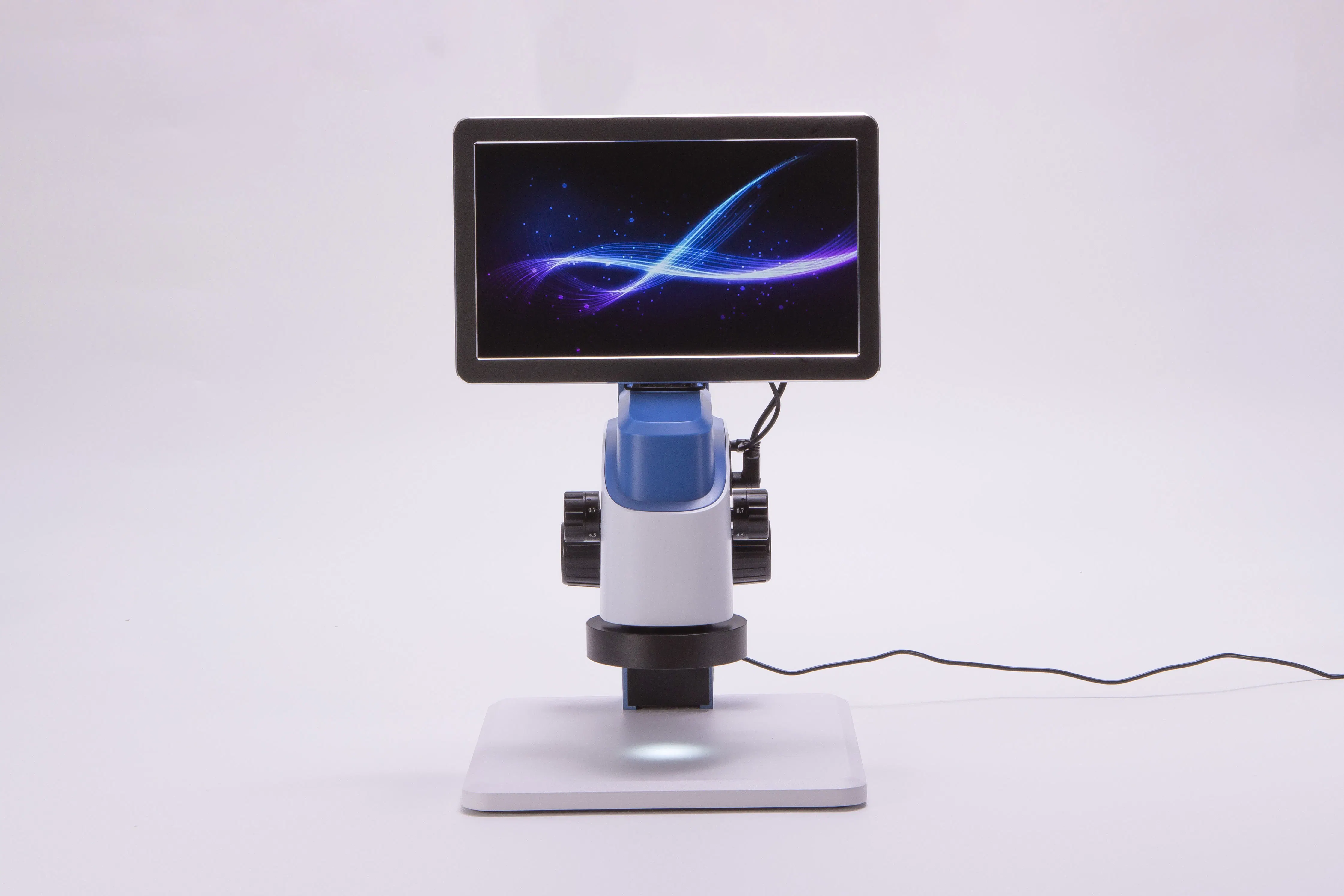Medición de zoom continua de alta definición Vídeo microscopio ajuste automático de la ampliación, calibración libre