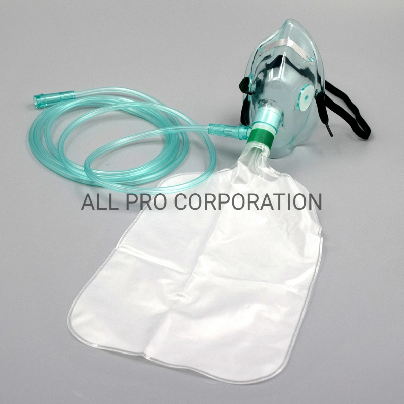 Quirúrgico médicos desechables, depósito de suministros de oxígeno de la bolsa de PVC Bipap Non-Woven 3ply RCP de CPAP respirar nebulizador KN95 tipo de anestesia Iir traqueostomía máscara facial