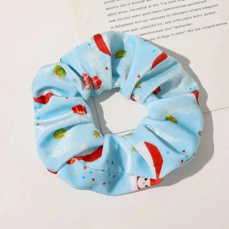 Fashionable High quality/High cost performance  Floral Style Hair Scrunchies for Girls Soft Chiffon Flower Hair Ties Scrunchies for Women