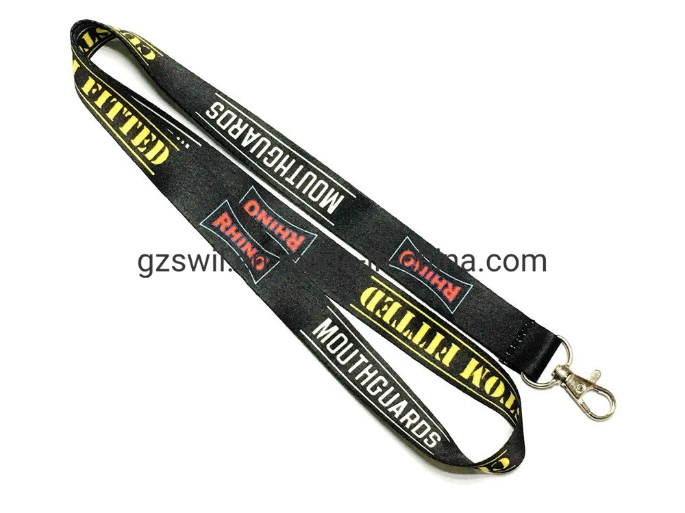 ID-Kartenhalter Kundenspezifisches Logo Polyester gedruckt Sublimation Lanyard