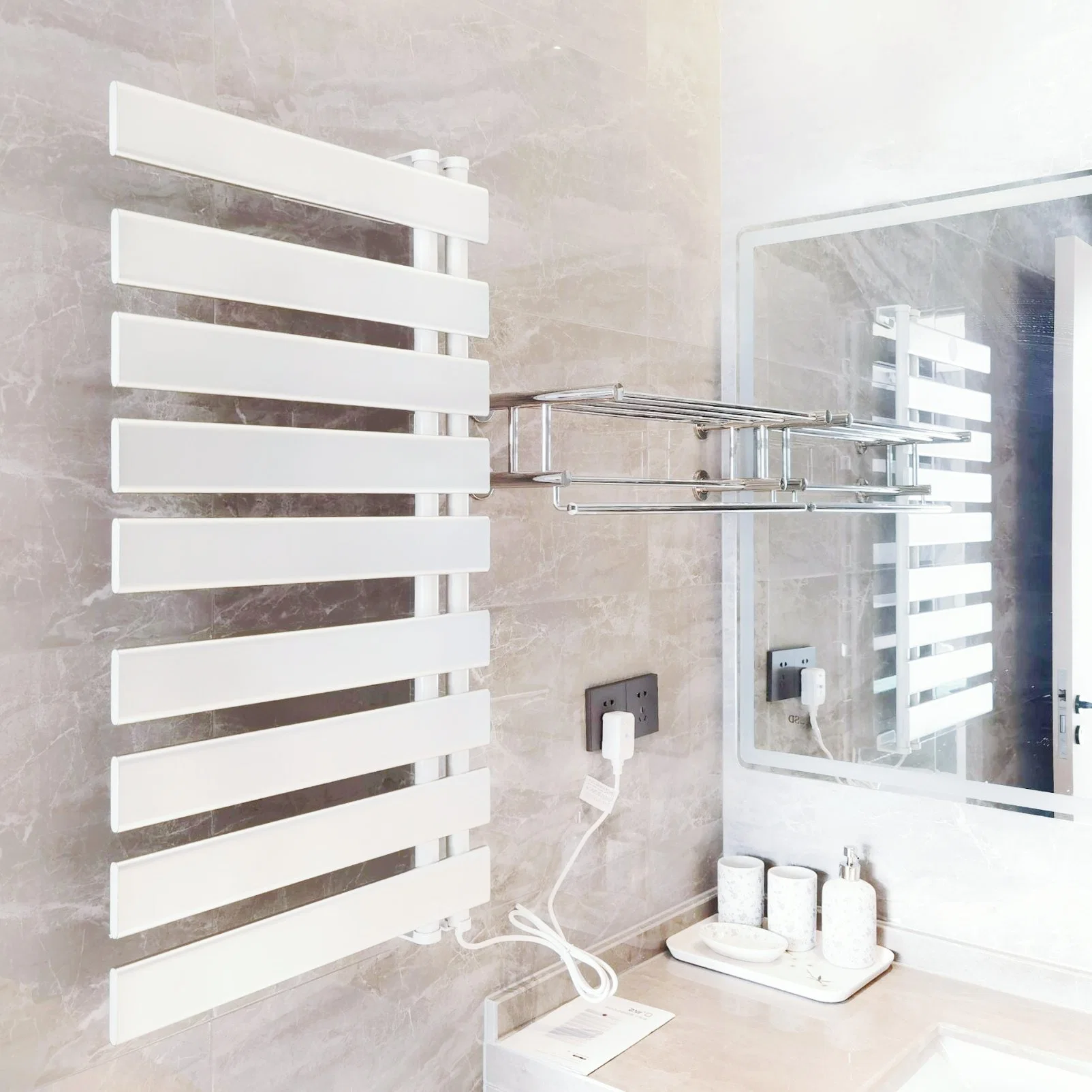 Radiador de baño 600mm altura Diseño personalizado radiador Calefacción central toalla Bastidor
