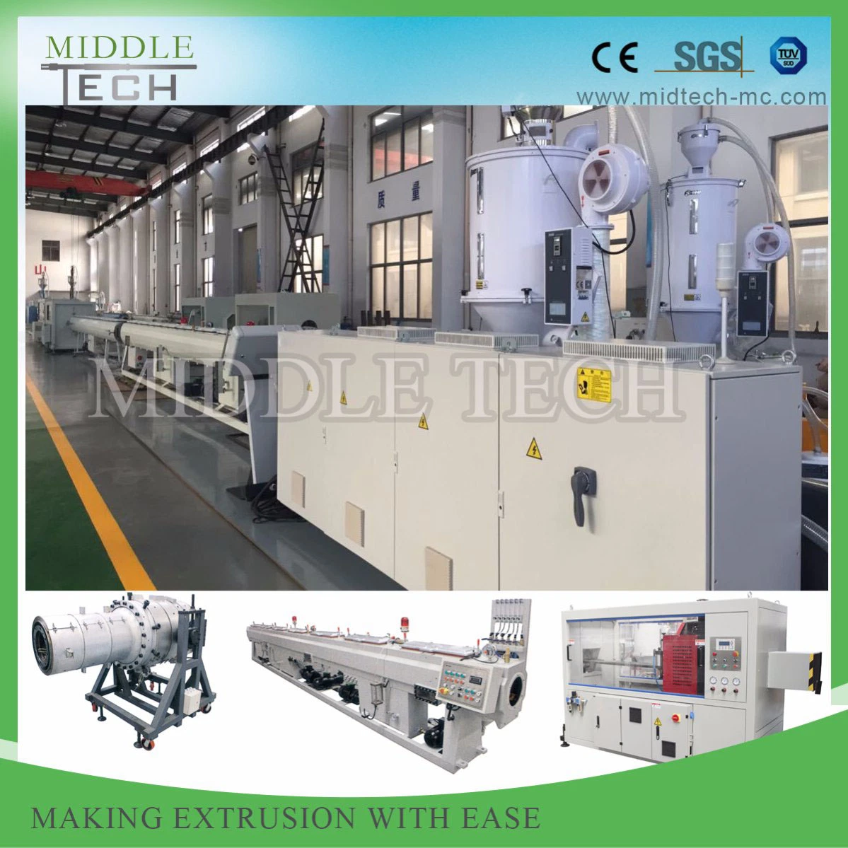 Extrusion Production Line for Plastic HDPE/PE/PPR Electrical Conduit/Water Pipe