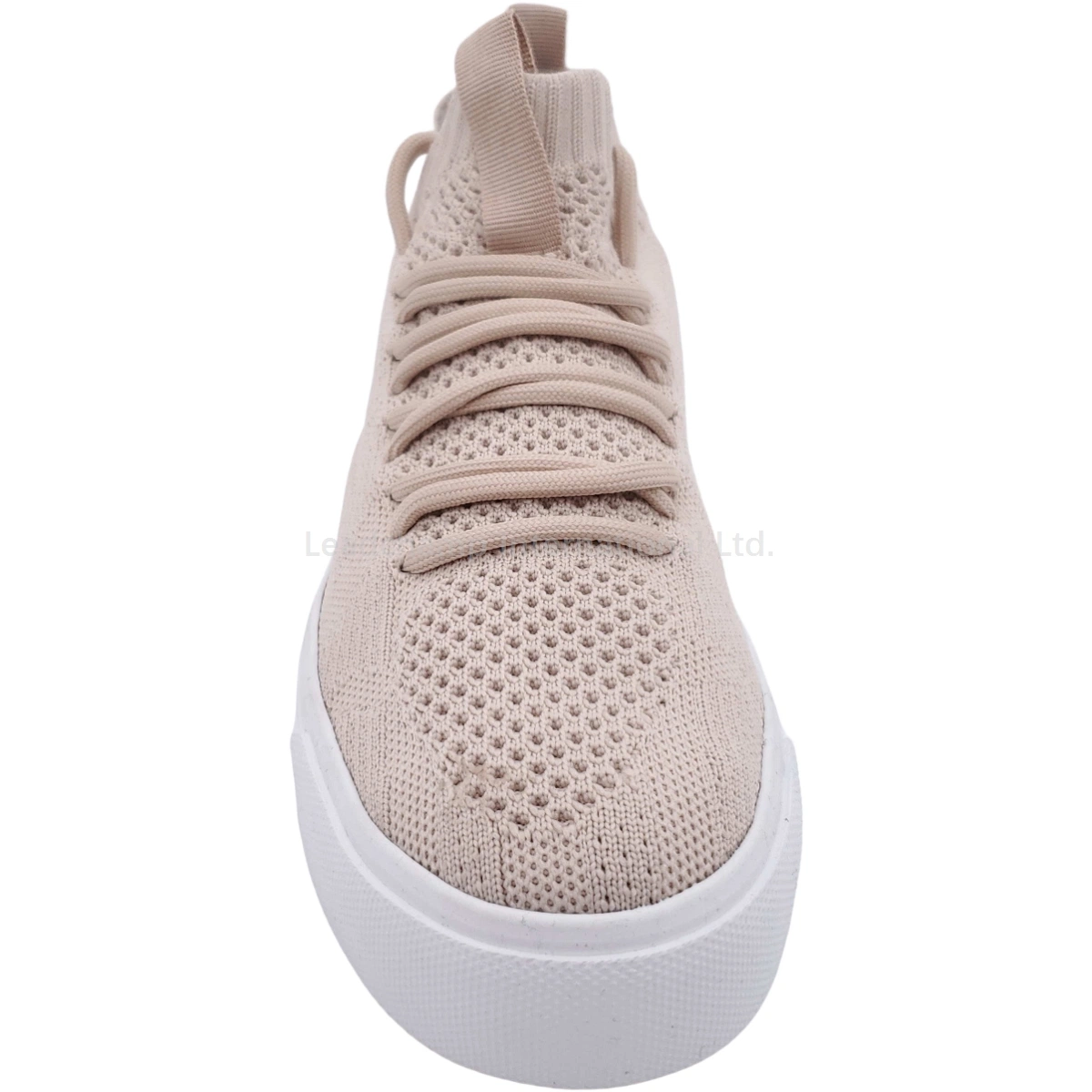 Women Rubber Leisure Shoe Branded Shoe Lady Casual Shoe with Breathable Knitting Uppers