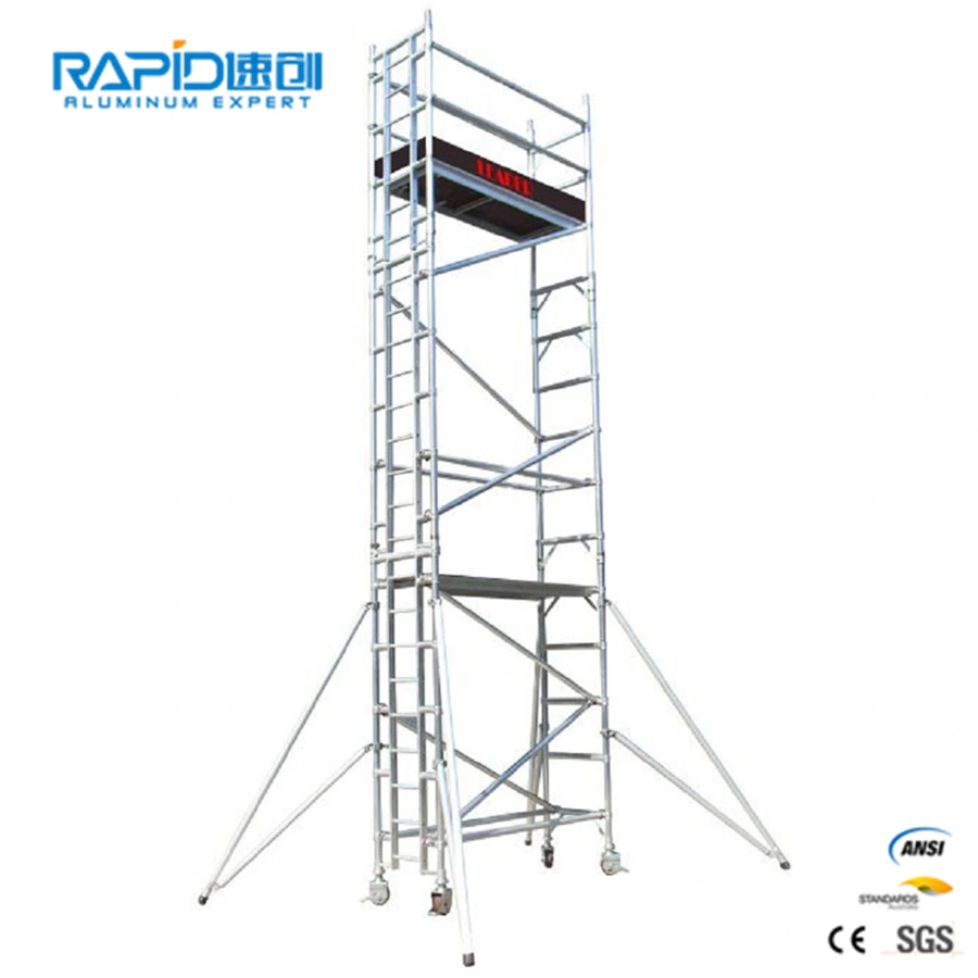 Aluminum Working Scaffold Scaffolding Power Communication Transmission Mobile Tower