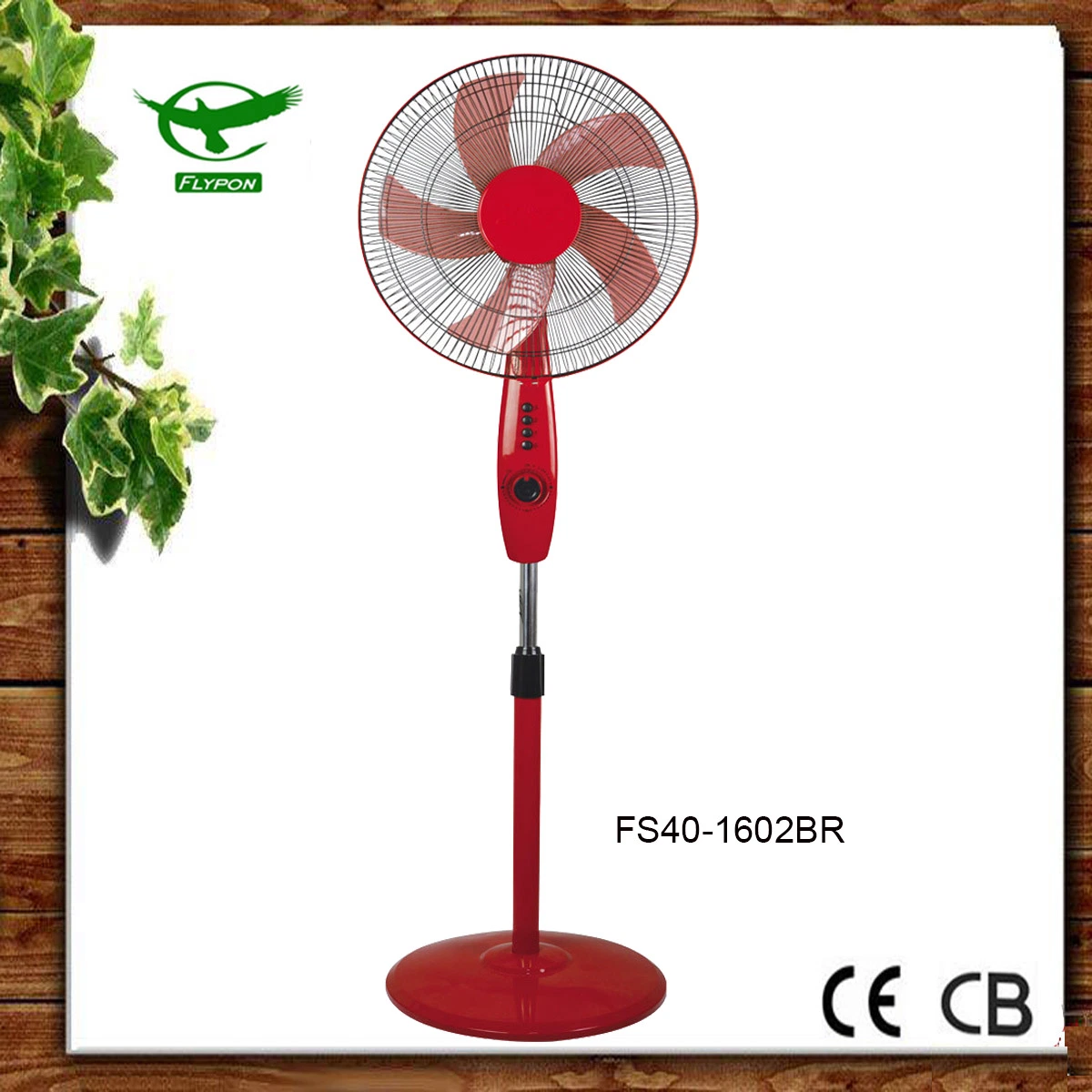 New Red Model with 5 Blade 16" Electrical Stand Fan