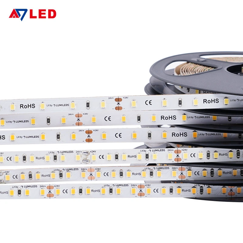 High Density Room LED Strips DC 24V 12V 9.6W/M IP20 60LED/M Flexible SMD2835 LED Ruban for Display Cabinet