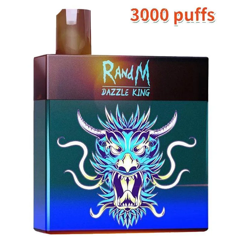 Mode Box Form Einweg Pod Wiederaufladbare Randm Dazzle King 3000 Puff Vape