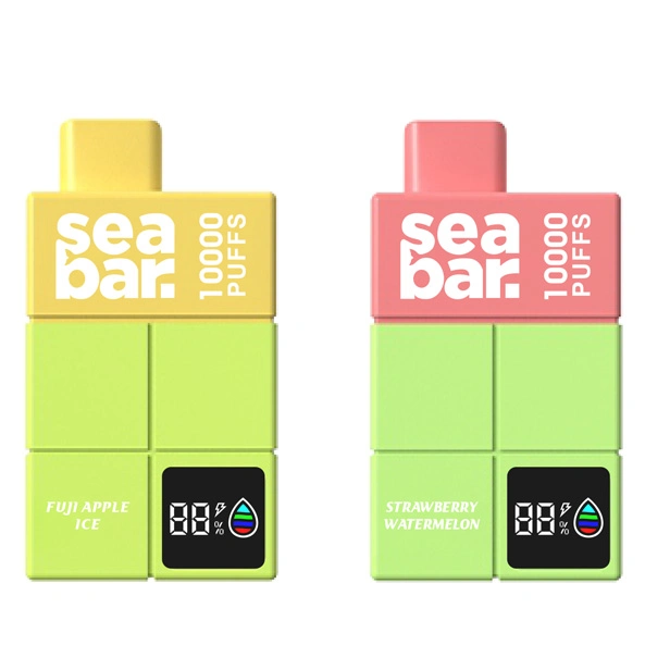 Seabar 19 مل 10000 سحبة جهاز تدخين قابل للشحن مع شاشة OLED Puff Bar vape قلم فيب قابل للتصرف